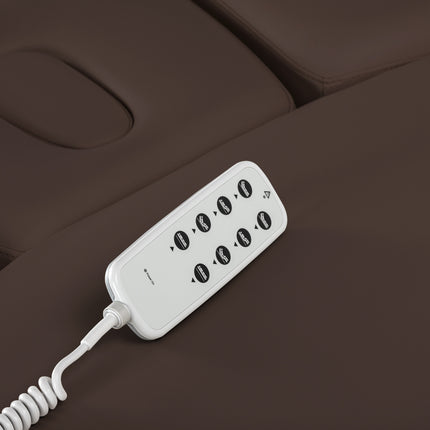 Sillon Relax table de soins SPA électrique – marron foncé, piètement noir – photo 17