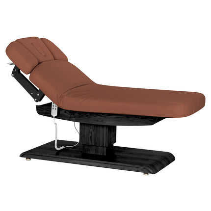 Sillon Relax table de soins SPA électrique – marron, piètement noir – photo 2