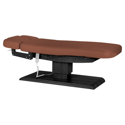 Sillon Relax table de soins SPA électrique – marron, piètement noir – photo 4