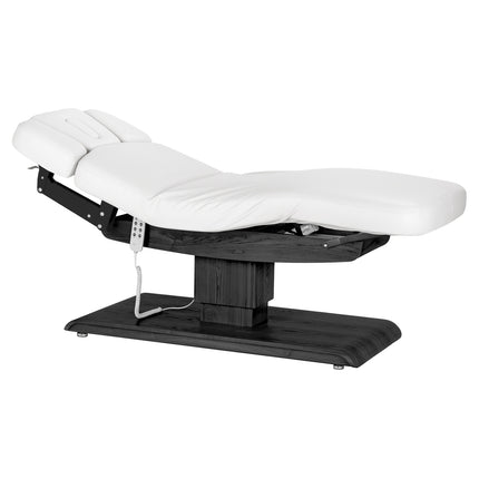 Sillon Relax elektrisch SPA-behandelbed – wit, zwart onderstel – foto 1