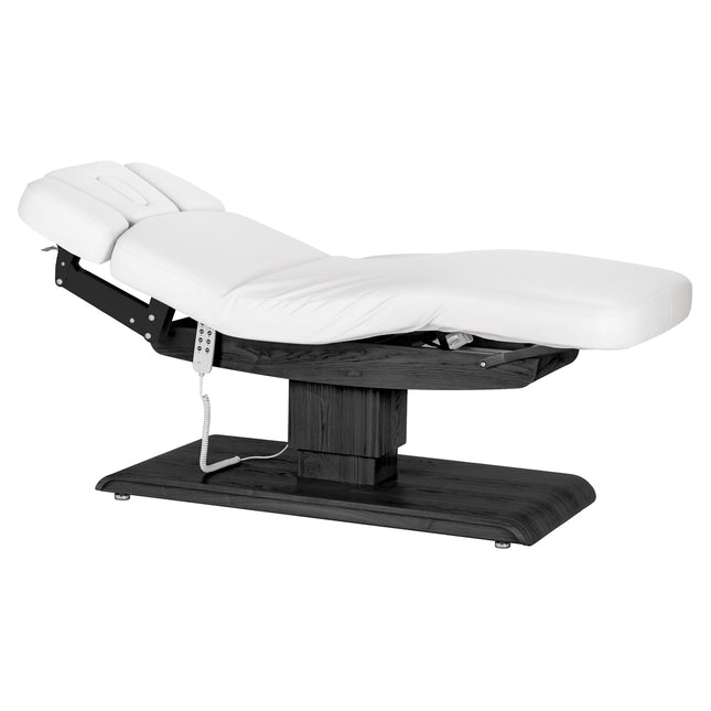 Sillon Relax elektrisch SPA-behandelbed – wit, zwart onderstel – foto 1