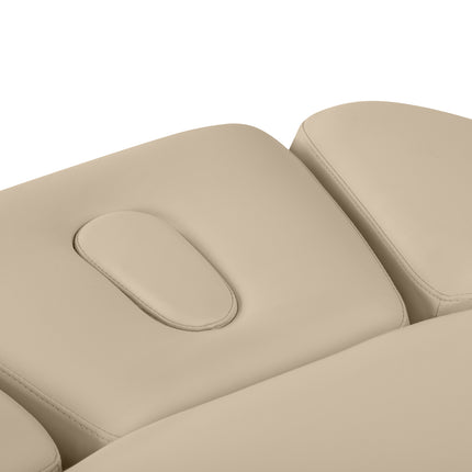 Sillon Relax table de soins SPA électrique – beige, piètement bois clair – photo 11