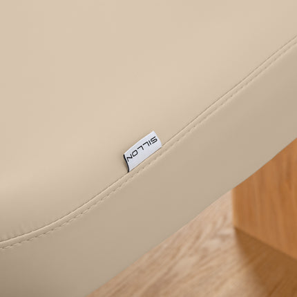 Sillon Relax table de soins SPA électrique – beige, piètement bois clair – photo 18