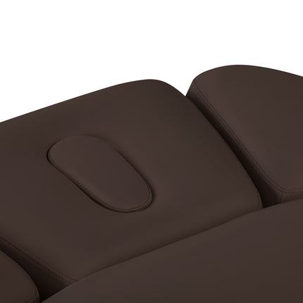Sillon Relax table de soins SPA électrique – marron foncé, piètement bois clair – photo 11