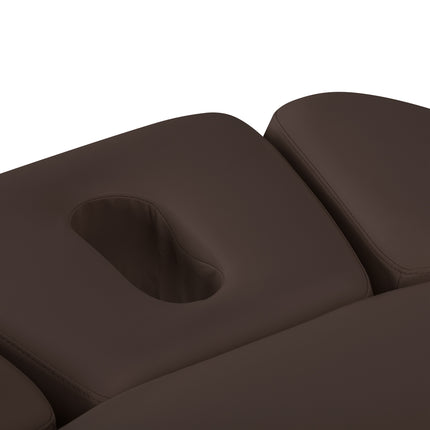 Sillon Relax table de soins SPA électrique – marron foncé, piètement bois clair – photo 12
