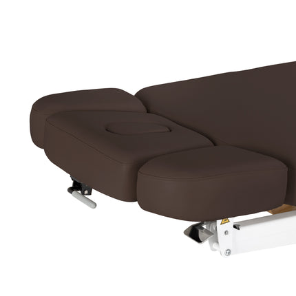 Sillon Relax table de soins SPA électrique – marron foncé, piètement bois clair – photo 13