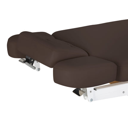Sillon Relax table de soins SPA électrique – marron foncé, piètement bois clair – photo 15