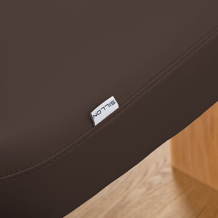 Sillon Relax table de soins SPA électrique – marron foncé, piètement bois clair – photo 18