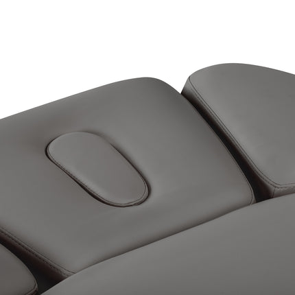 Sillon Relax table de soins SPA électrique – gris, piètement bois clair – photo 11