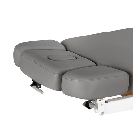 Sillon Relax table de soins SPA électrique – gris, piètement bois clair – photo 13