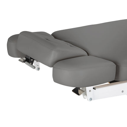 Sillon Relax table de soins SPA électrique – gris, piètement bois clair – photo 15