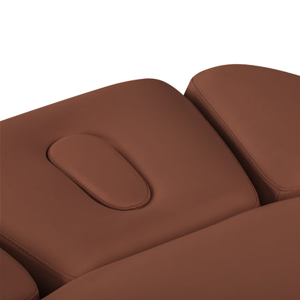 Sillon Relax elektrisch SPA-behandelbed – bruin, licht houten onderstel – foto 11
