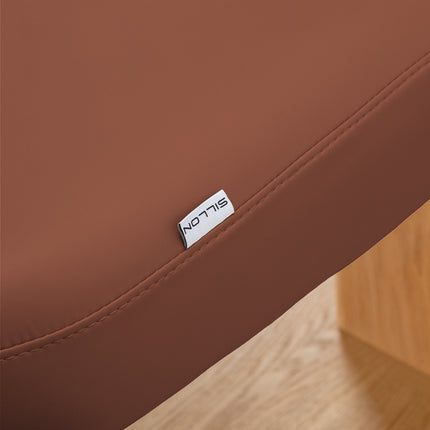 Sillon Relax elektrisch SPA-behandelbed – bruin, licht houten onderstel – foto 18