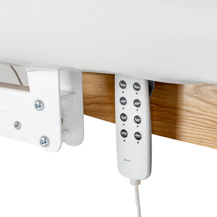Sillon Relax elektrisch SPA-behandelbed – wit, licht houten onderstel – foto 7