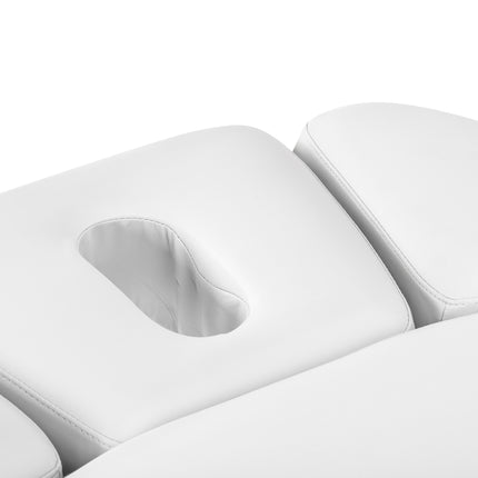 Sillon Relax elektrisch SPA-behandelbed – wit, licht houten onderstel – foto 12