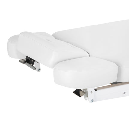 Sillon Relax elektrisch SPA-behandelbed – wit, licht houten onderstel – foto 15