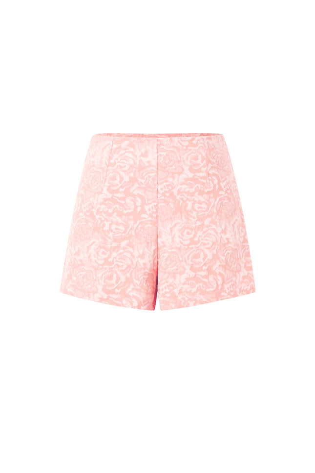 Geweven Polyestervezel Vrouwen Shorts Elegante Bloemenprint