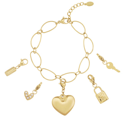 Grote hart DIY armband