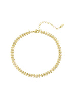 Enkelbandje bladeren Goud kleur Stainless Steel