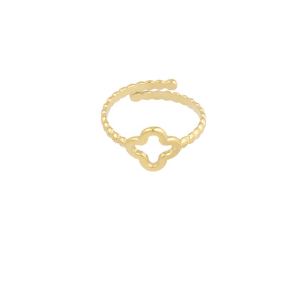 gedraaide ring met klaver