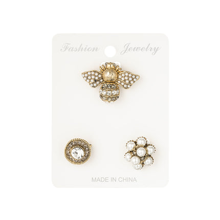 broches trio busy bee