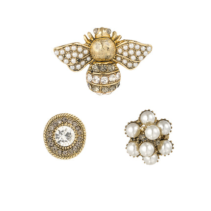 broches trio busy bee