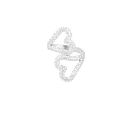 double heart ring