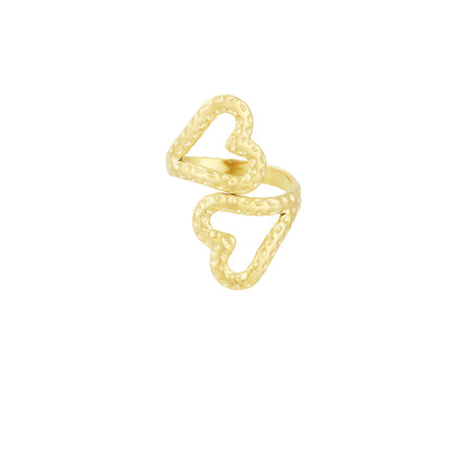 double heart ring