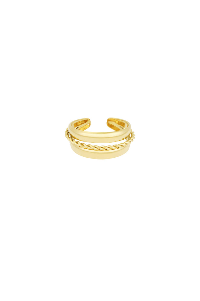 layered spiral ring