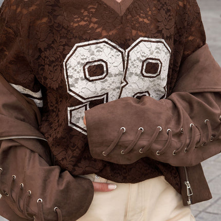 Woven Polyester Fiber Vrouwen T-shirt Sporty Color Clash