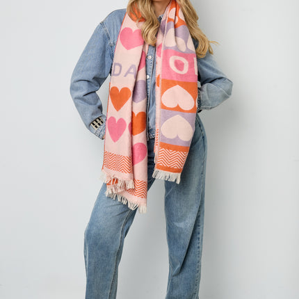 Sjaal met hartjes