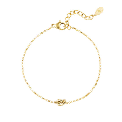 Simpele armband met geknoopte bedel