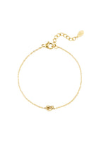 Simpele armband met geknoopte bedel