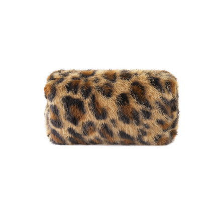 Zachte luipaard make-up tas