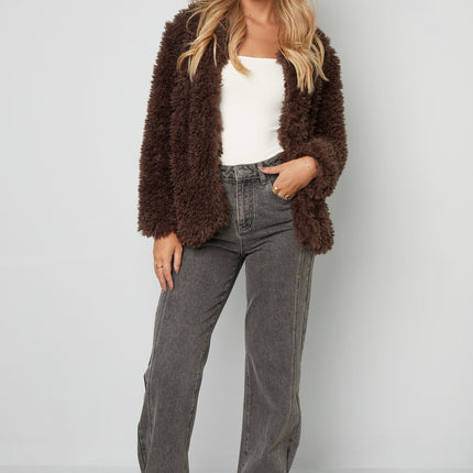 Geweven Polyestervezel Vrouwen Jas Elegant Solide Kleur Herfst/Winter