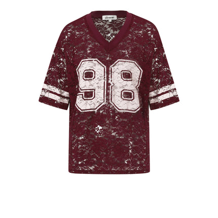 Woven Polyester Fiber Vrouwen T-shirt Sporty Color Clash