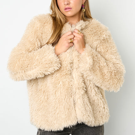 Geweven Polyestervezel Vrouwen Jas Elegant Solide Kleur Herfst/Winter