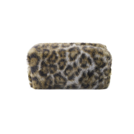 Zachte luipaard make-up tas