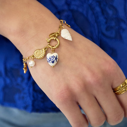 Armbanden met bedel van roestvrij staal, zeester, casual, dagelijks, eenvoudig, serie, damessieraden