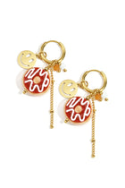 Oorbellen van roestvrij staal, eten, casual, dagelijks, eenvoudig, serie, damessieraden