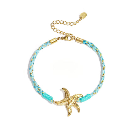 Armbanden met touwbedeltjes, bloemenmotief, casual, vakantie/strand, romantische serie, damessieraden