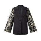 Geweven Polyestervezel Vrouwenpak Elegant Bloemenprint 3-delige set