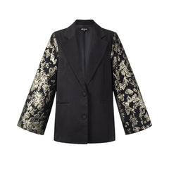 Geweven Polyestervezel Vrouwenpak Elegant Bloemenprint 3-delige set