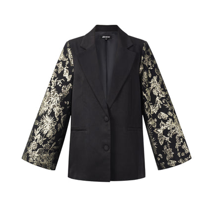 Geweven Polyestervezel Vrouwenpak Elegant Bloemenprint 3-delige set