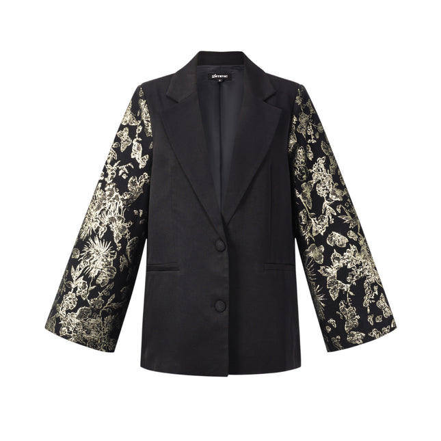 Geweven Polyestervezel Vrouwenpak Elegant Bloemenprint 3-delige set