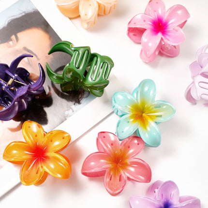 Haarclip met gradiëntbloem Hawaii love