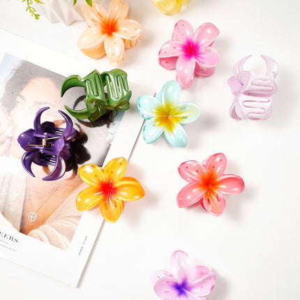 Haarclip met gradiëntbloem Hawaii love
