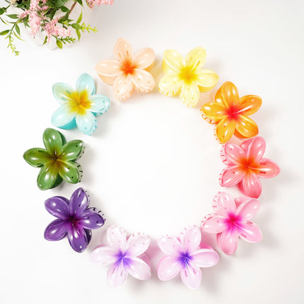 Haarclip met gradiëntbloem Hawaii love