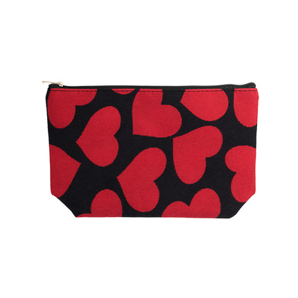 Make-up tasje met hartjes