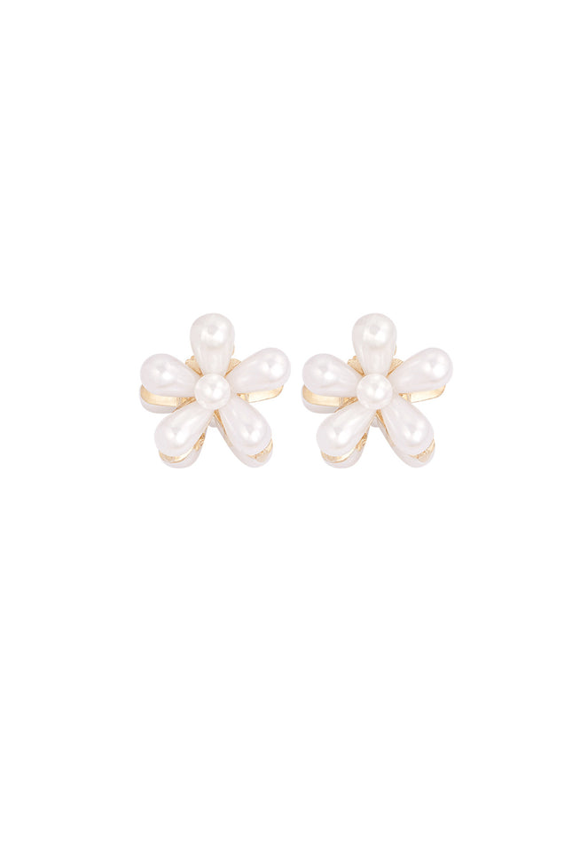 pearl flower haarclip